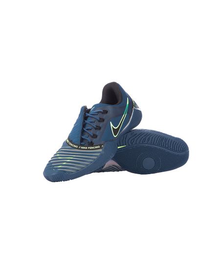 JUNIOR NIKE BALLESTRA 2 FENCING SHOES - BLUE / GREEN