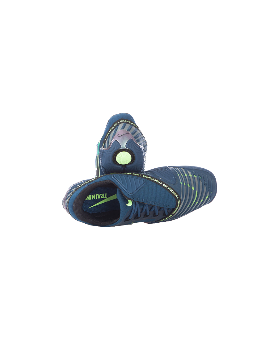 JUNIOR NIKE BALLESTRA 2 FENCING SHOES BLUE GREEN